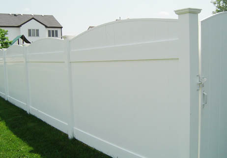 arch pvc fence